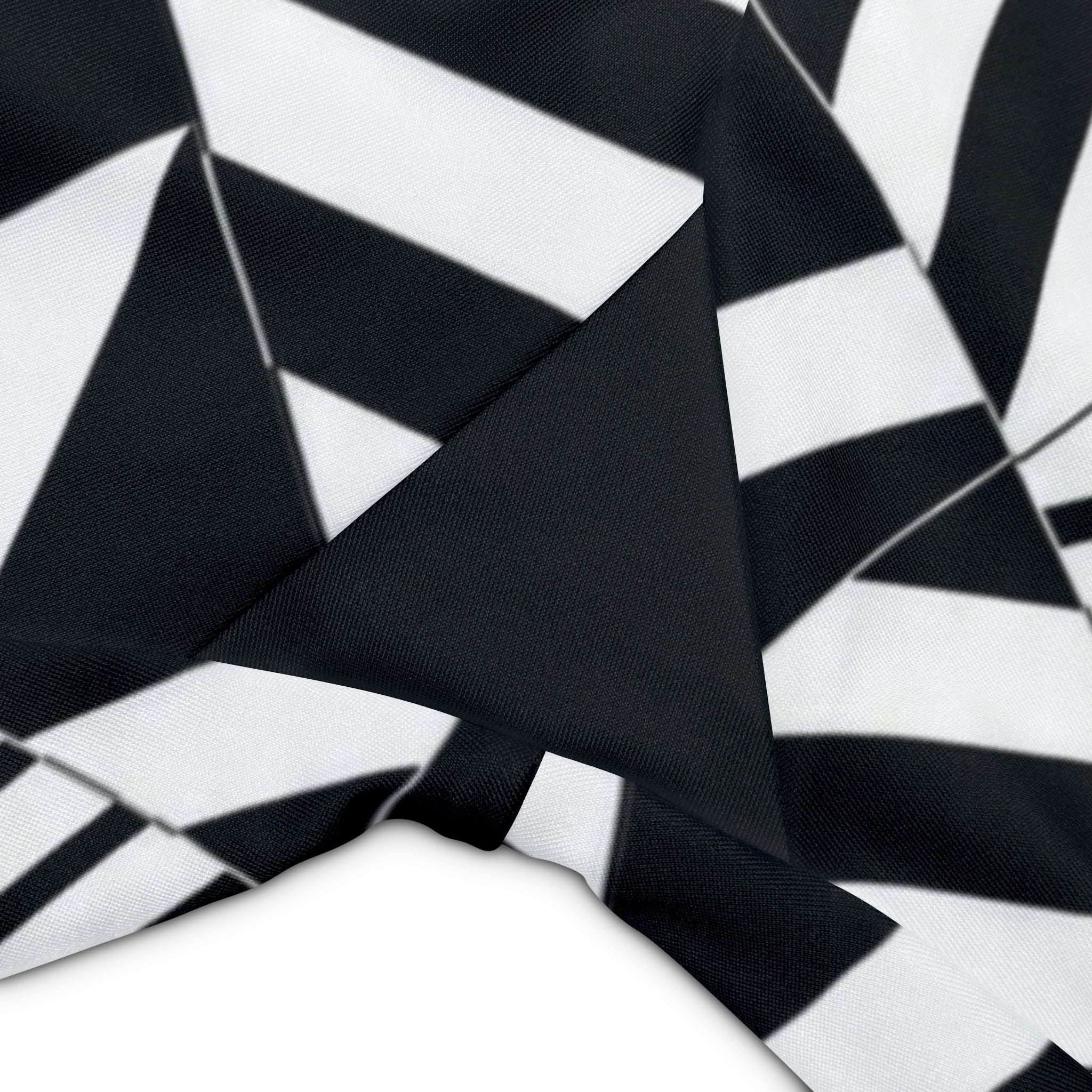 Geometric Black & White Women's Workout Shorts