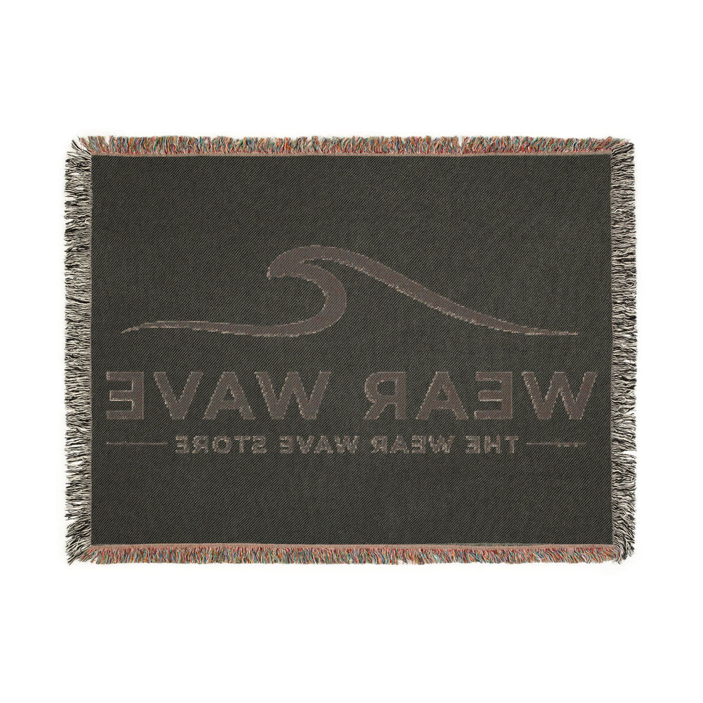 Wear Wave Woven Blanket – Coastal Logo Throw Blanket