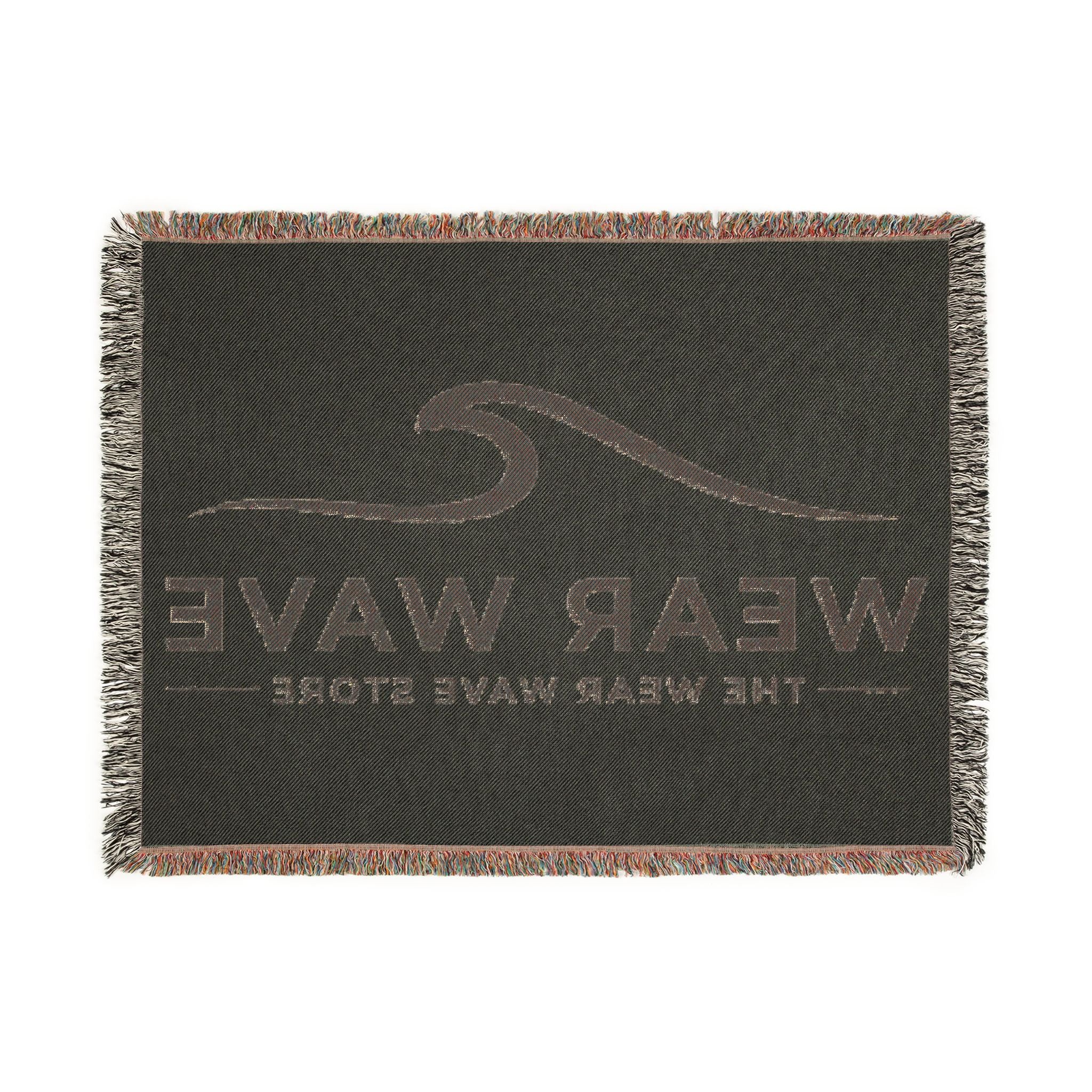 Wear Wave Woven Blanket – Coastal Logo Throw Blanket