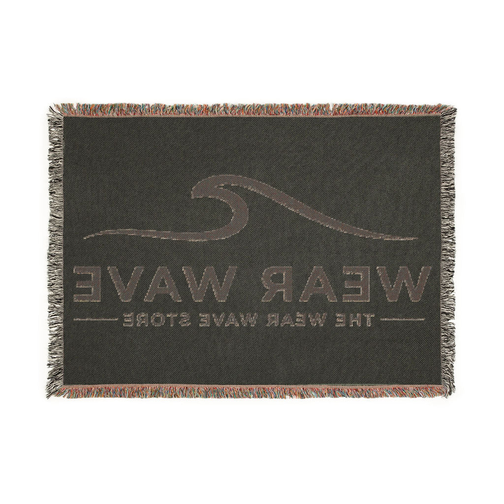 Wear Wave Woven Blanket – Coastal Logo Throw Blanket