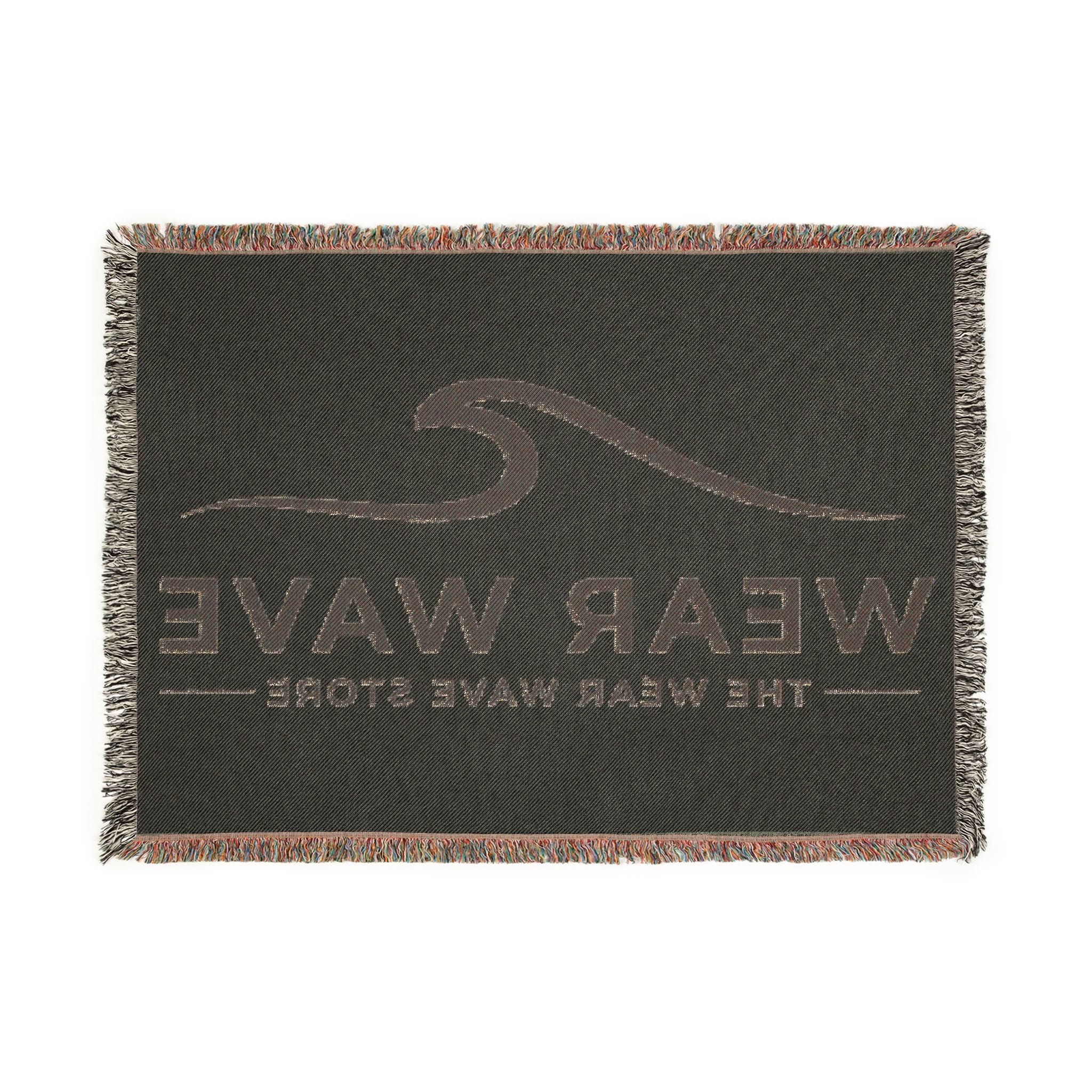 Wear Wave Woven Blanket – Coastal Logo Throw Blanket