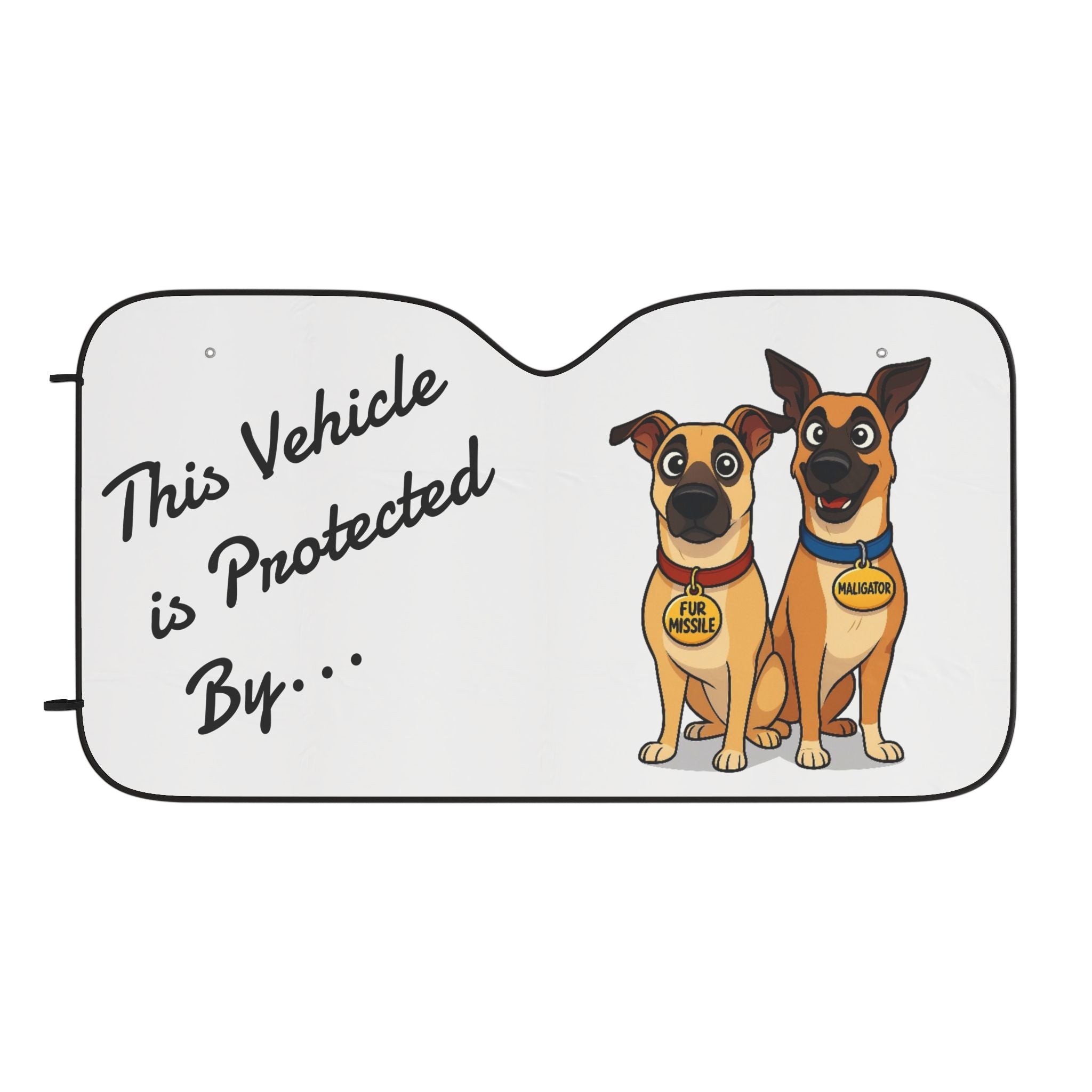 Car Sun Shade "This Vehicle is Protected By..."
