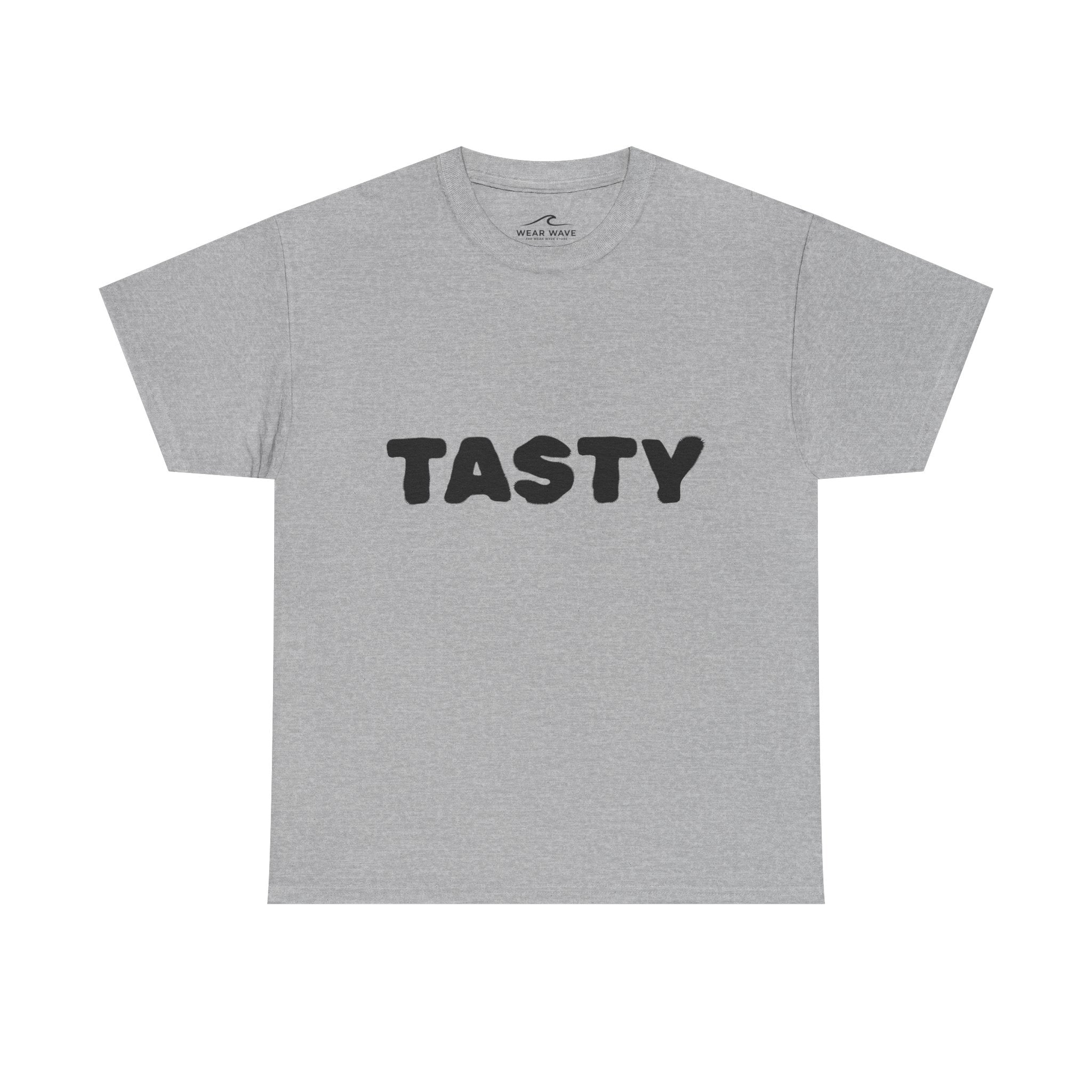"TASTY" Retro Bubble Text Graphic Tee