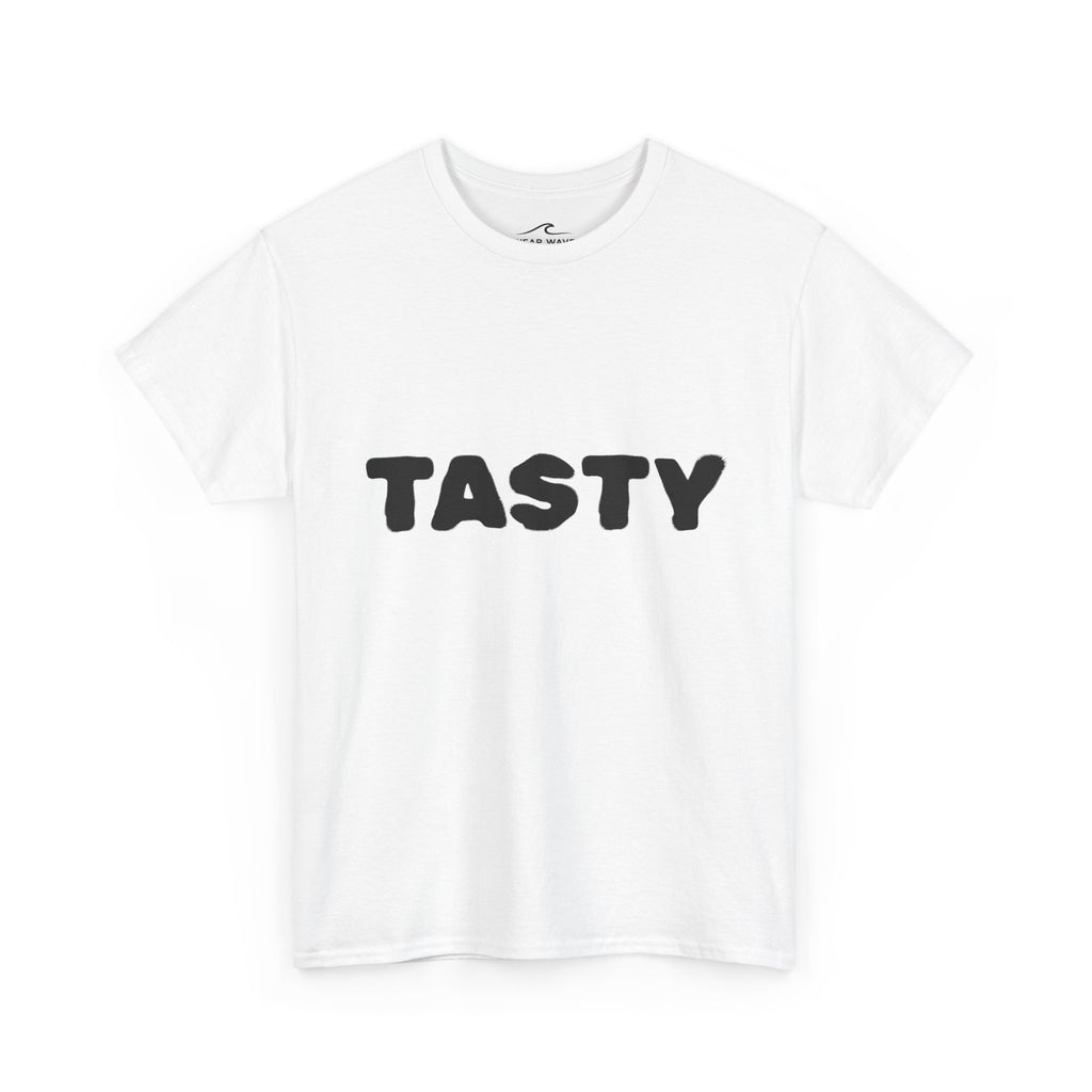 "TASTY" Retro Bubble Text Graphic Tee