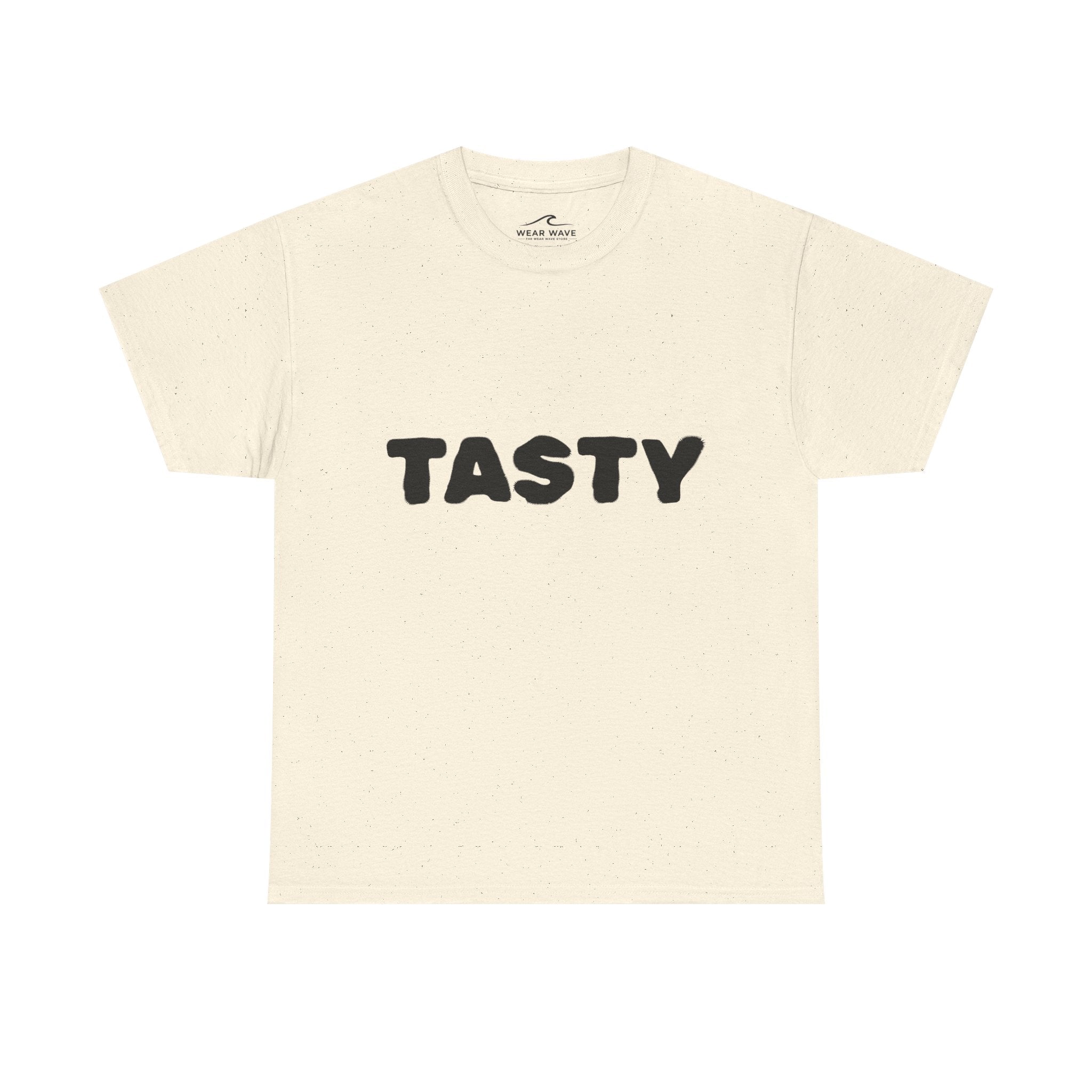 "TASTY" Retro Bubble Text Graphic Tee