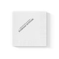 White Beverage Napkins "Gratitude Is Your Everyday Attitude"