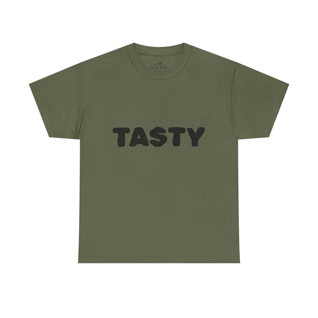 "TASTY" Retro Bubble Text Graphic Tee