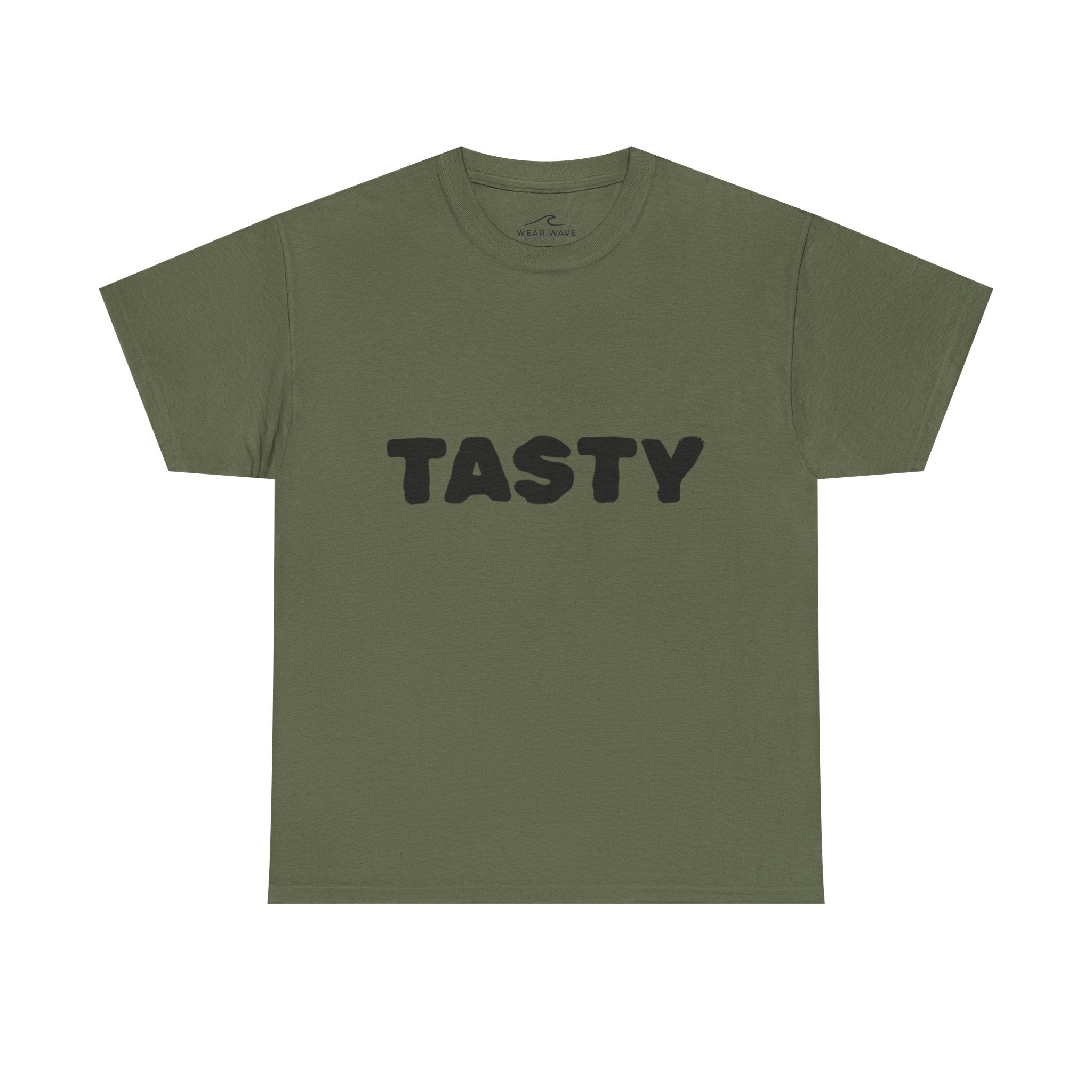 "TASTY" Retro Bubble Text Graphic Tee