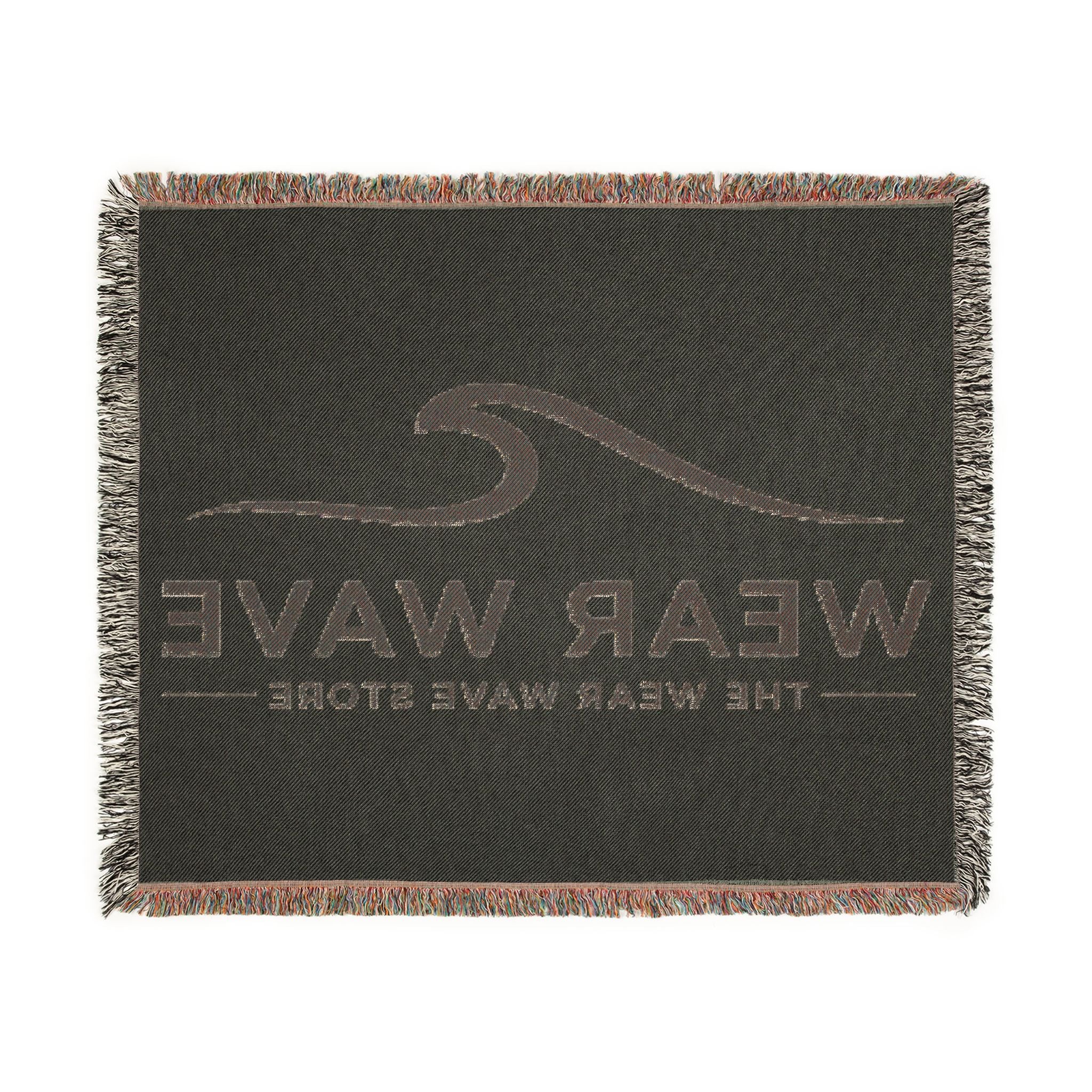 Wear Wave Woven Blanket – Coastal Logo Throw Blanket
