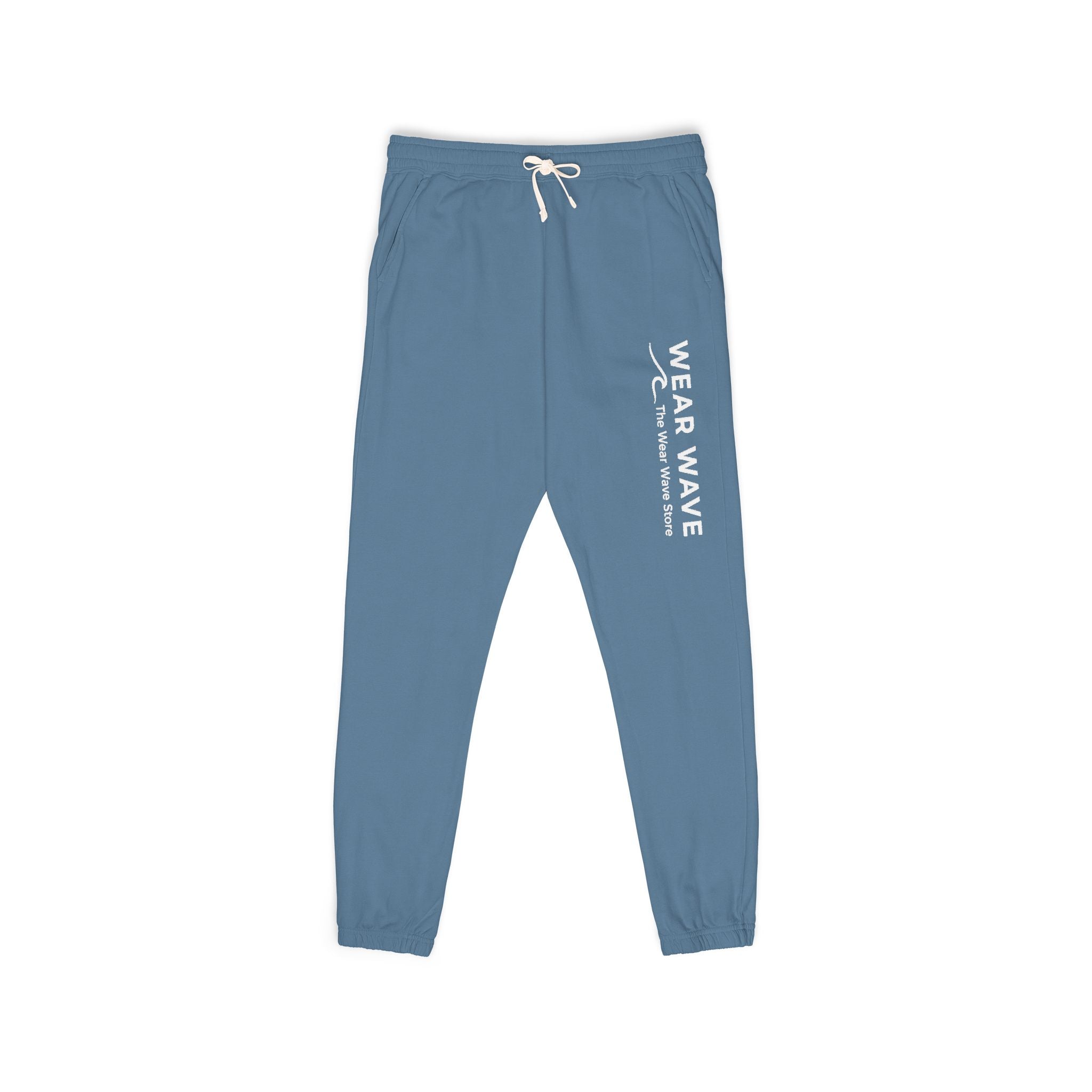 Sweatpants — 'Wear a Wave' Vertical Logo Fleece Joggers