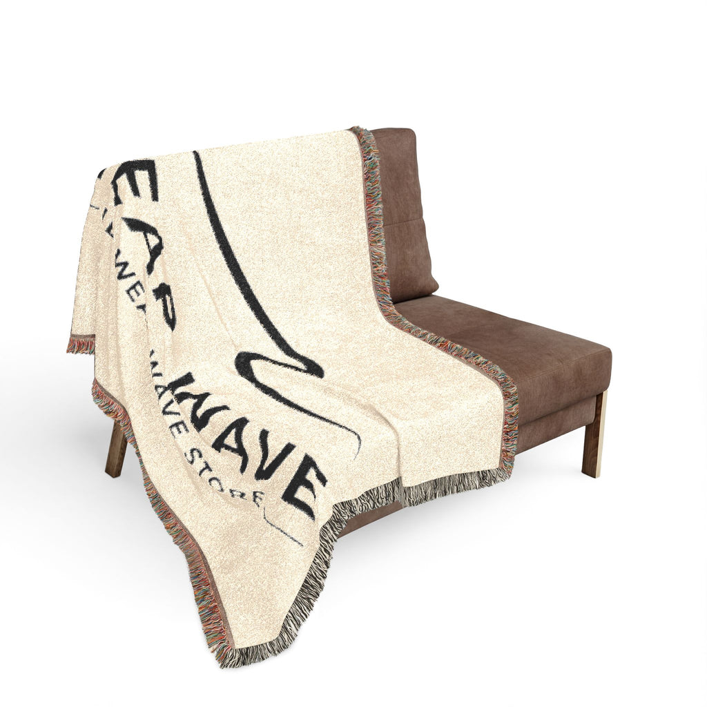 Wear Wave Woven Blanket – Coastal Logo Throw Blanket