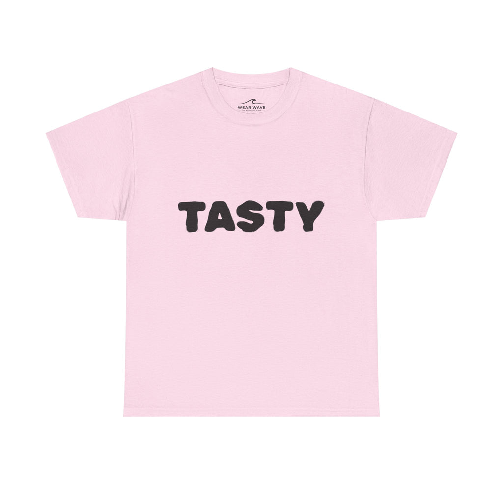 "TASTY" Retro Bubble Text Graphic Tee