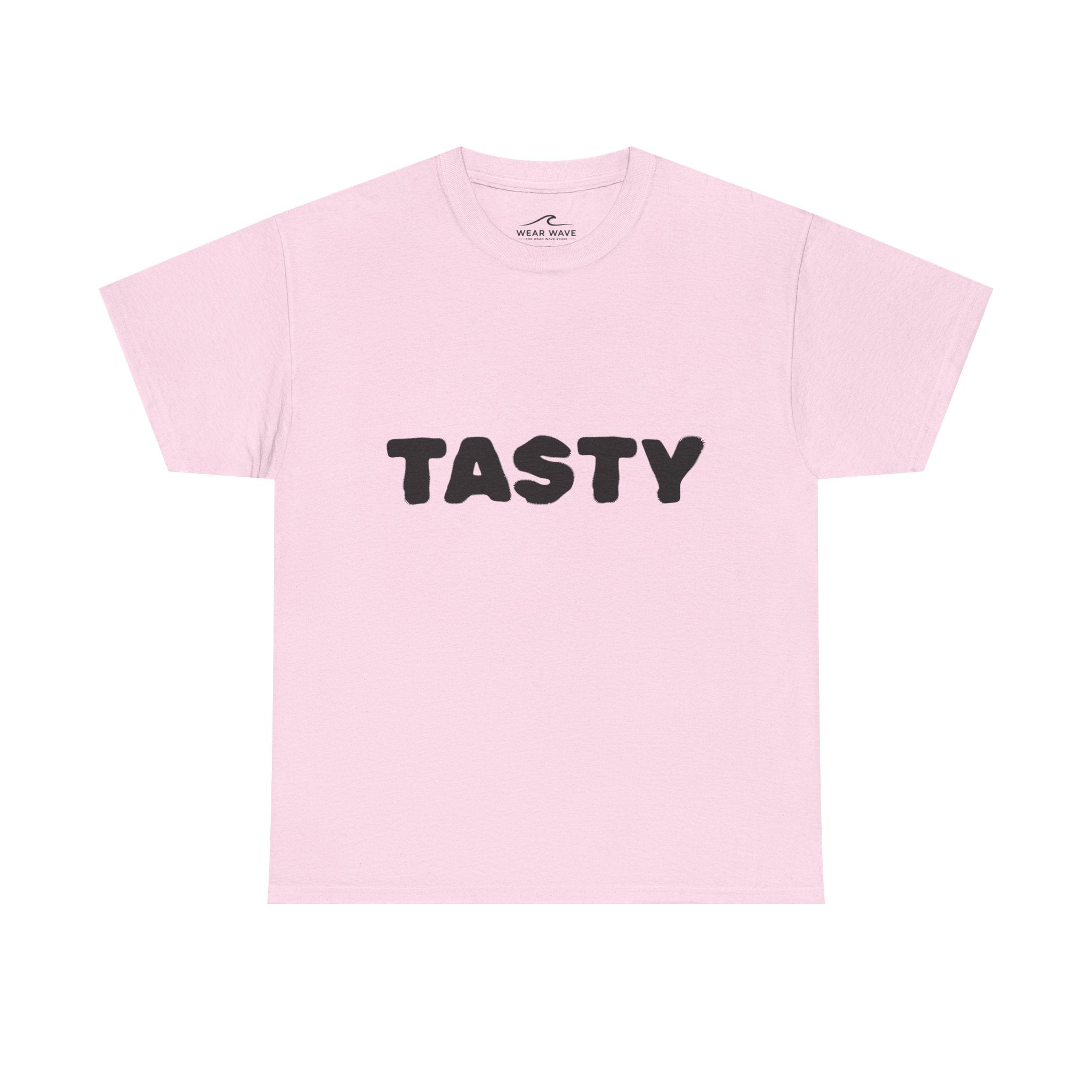 "TASTY" Retro Bubble Text Graphic Tee