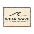 Wear Wave Woven Blanket – Coastal Logo Throw Blanket