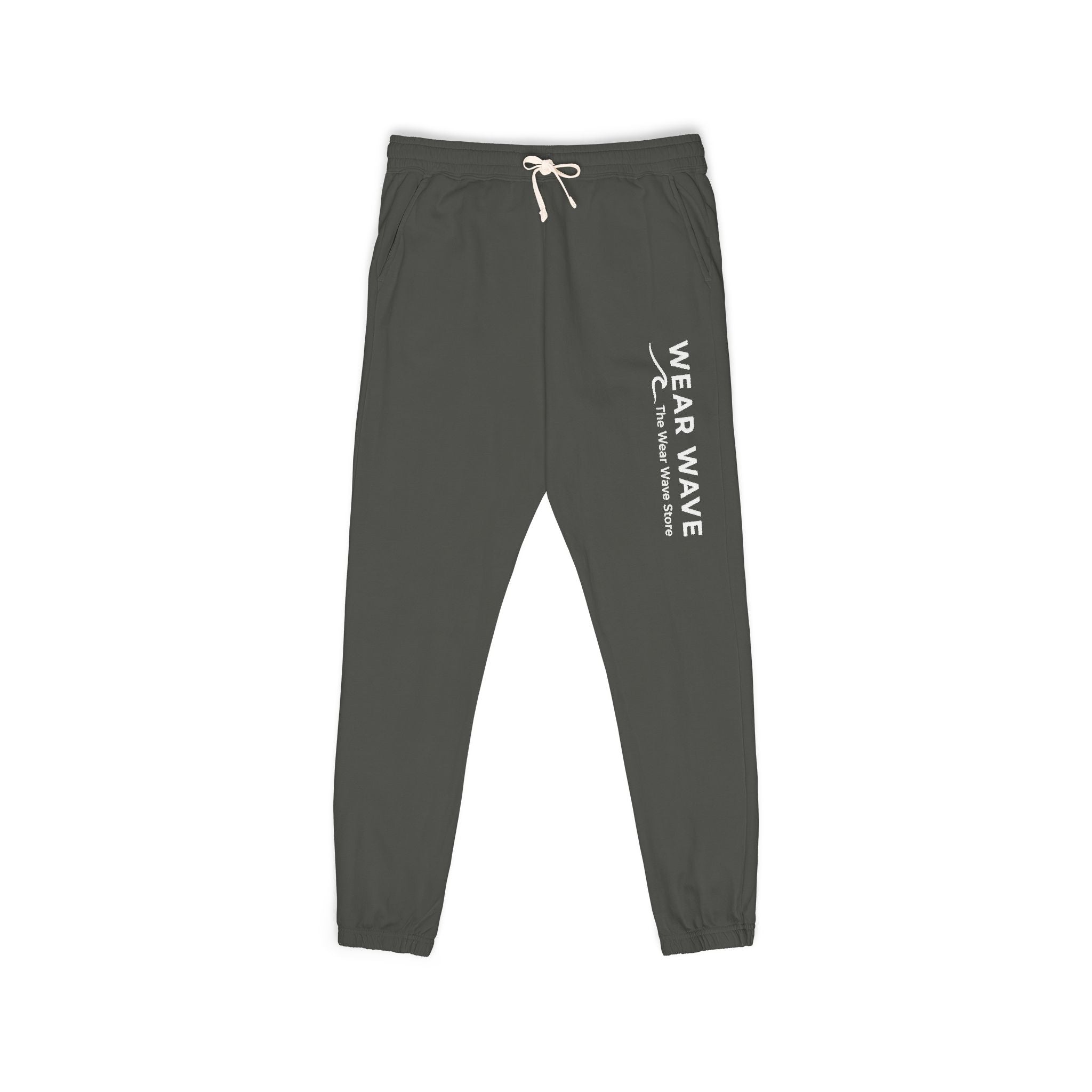 Sweatpants — 'Wear a Wave' Vertical Logo Fleece Joggers
