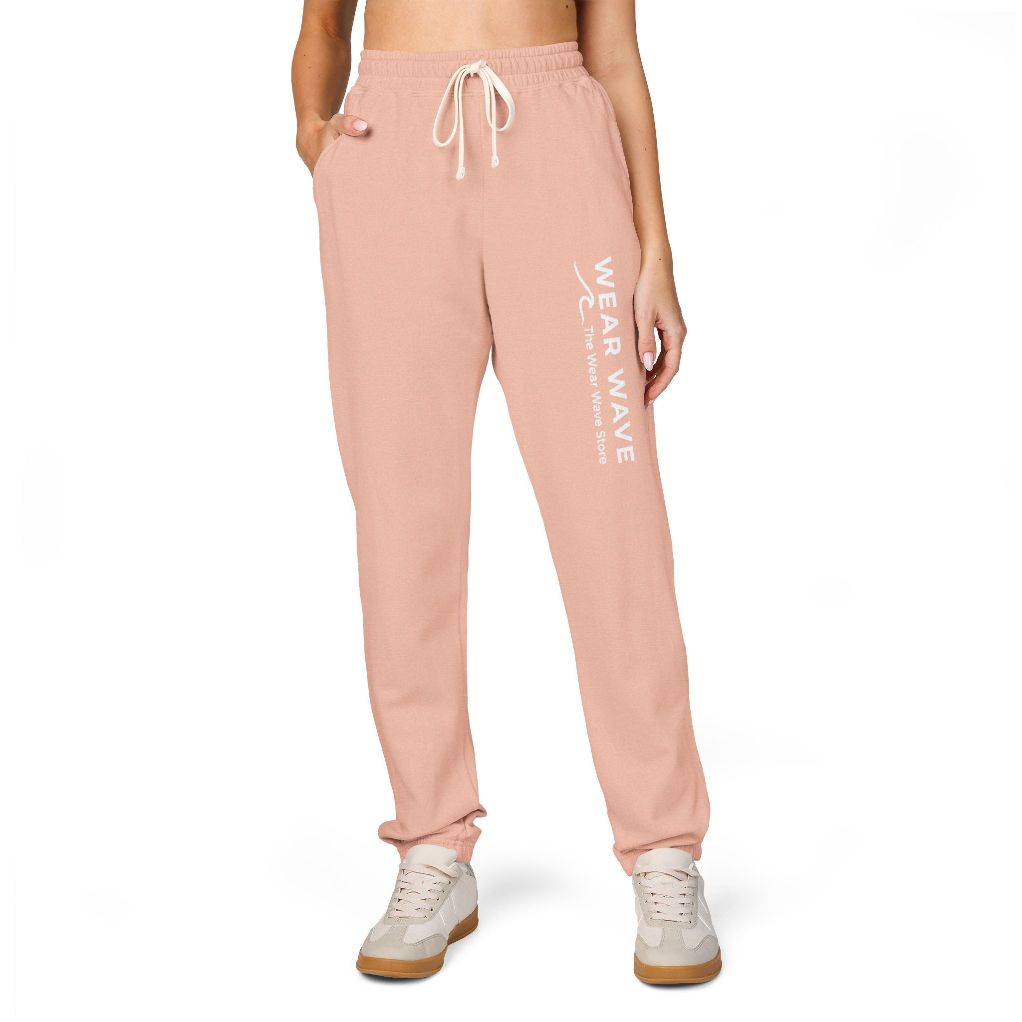 Sweatpants — 'Wear a Wave' Vertical Logo Fleece Joggers