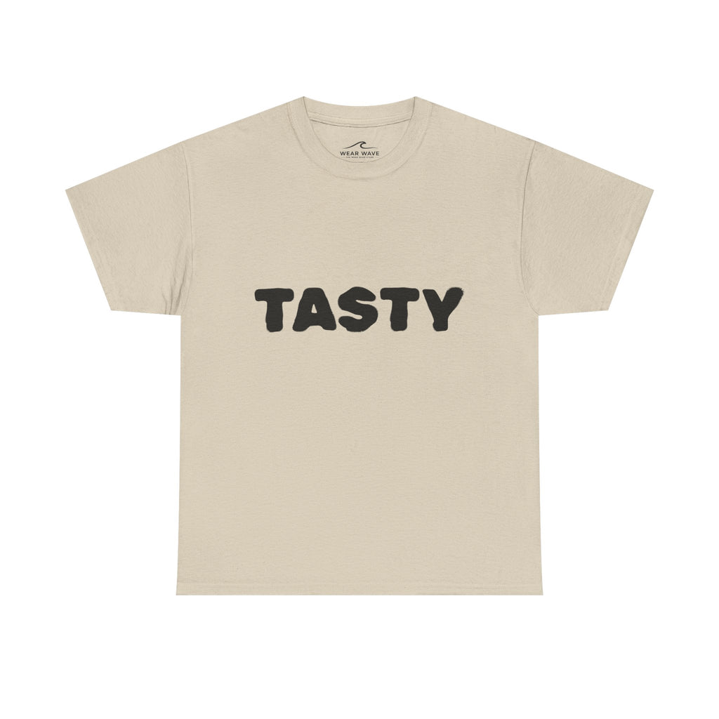 "TASTY" Retro Bubble Text Graphic Tee