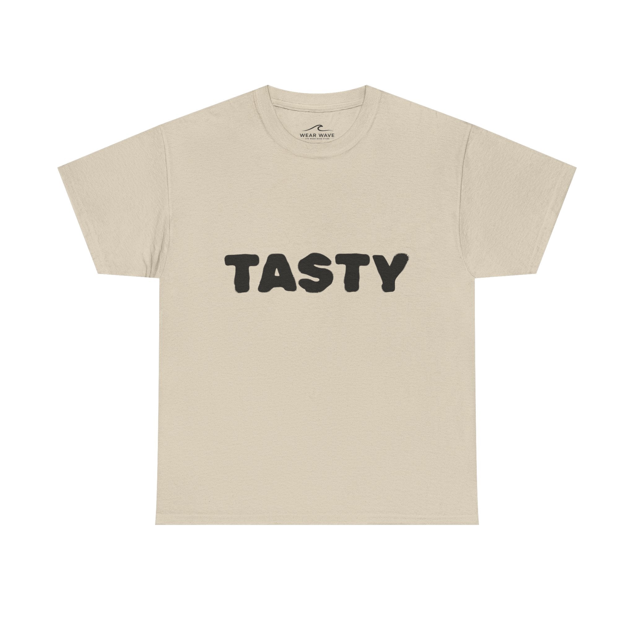 "TASTY" Retro Bubble Text Graphic Tee