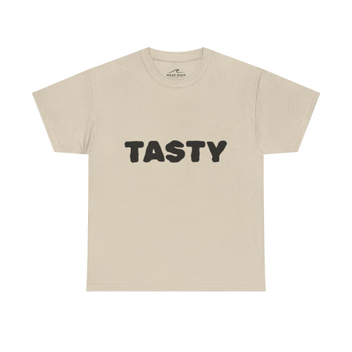 "TASTY" Retro Bubble Text Graphic Tee