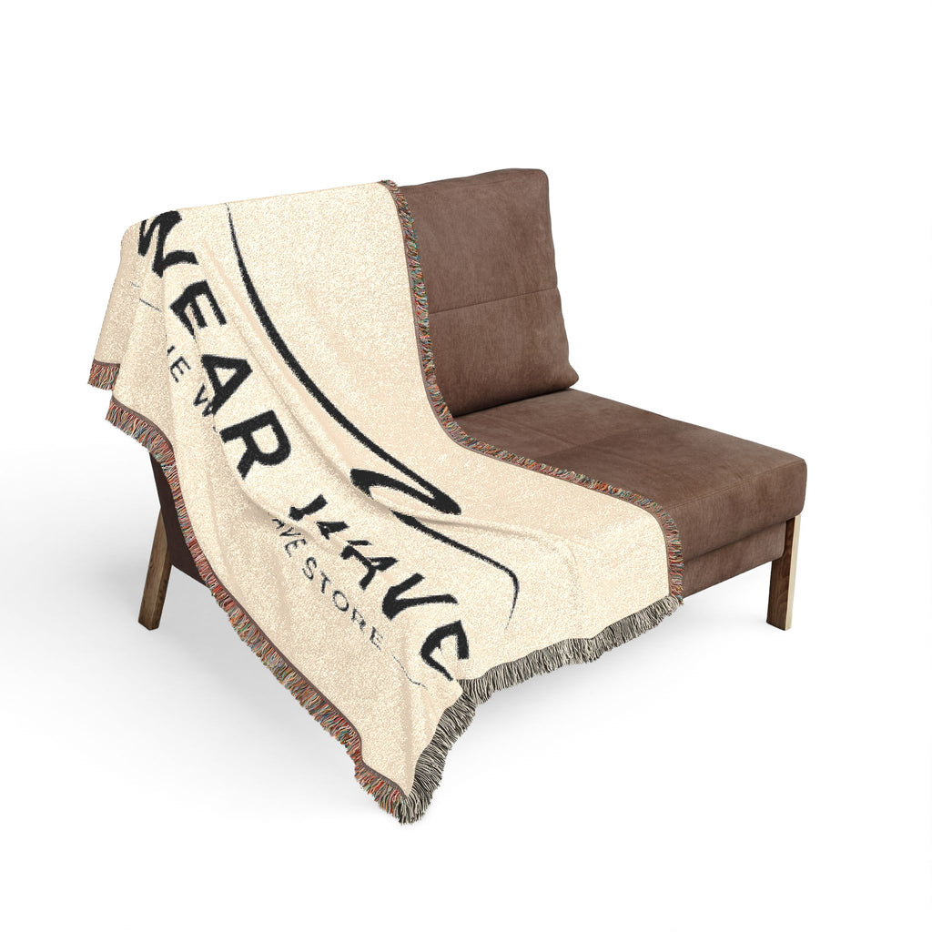 Wear Wave Woven Blanket – Coastal Logo Throw Blanket