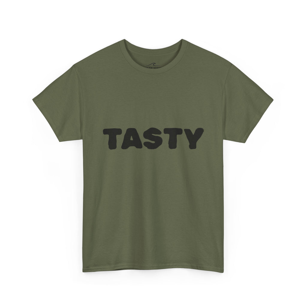 "TASTY" Retro Bubble Text Graphic Tee