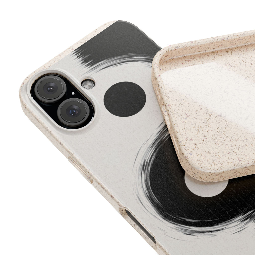 Biodegradable Phone Case "Yin Yang Brushstroke"