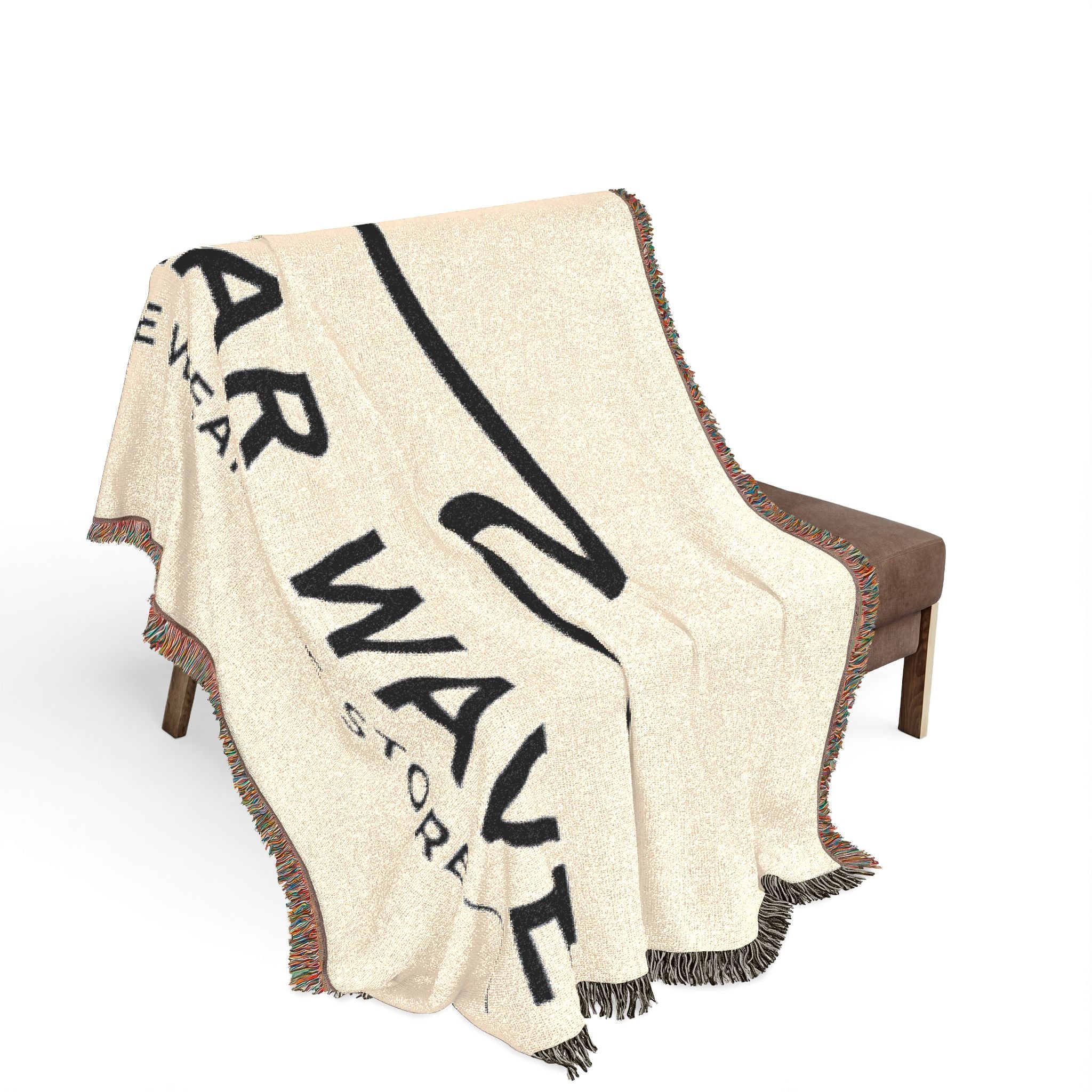 Wear Wave Woven Blanket – Coastal Logo Throw Blanket