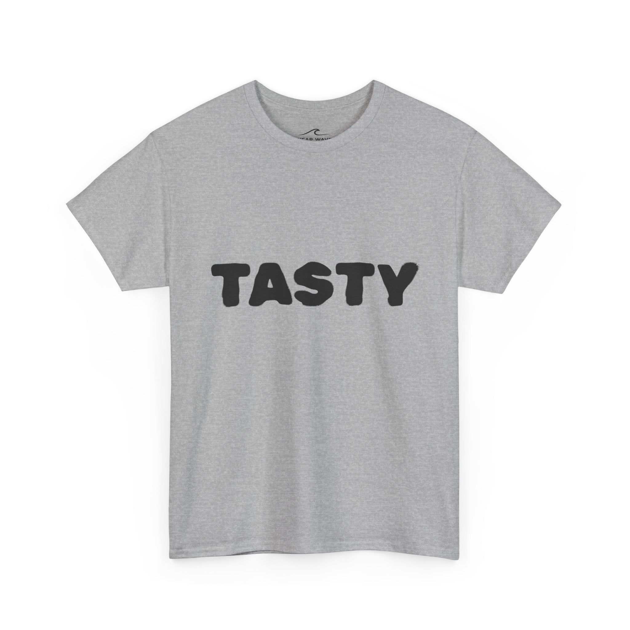 "TASTY" Retro Bubble Text Graphic Tee