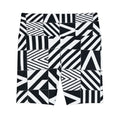 Geometric Black & White Women's Workout Shorts